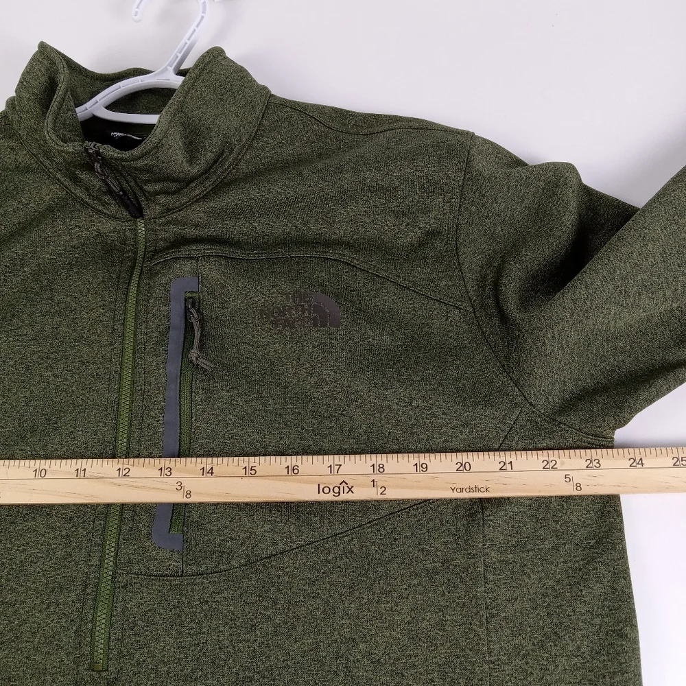 The North Face Canyonlands 1/2 Zip Fleece Pullover Mens XL Green Hiking Outdoor